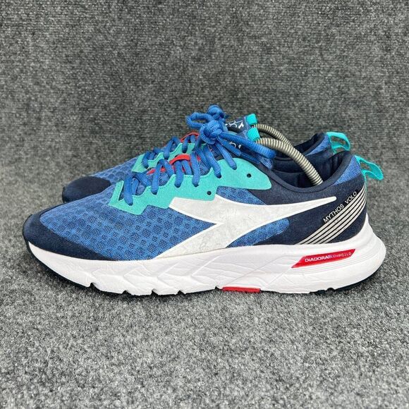 Diadora Mythos Blushield Volo Shoes Men's 10 Blue Athletic Retro Running Sneaker - Picture 4 of 12
